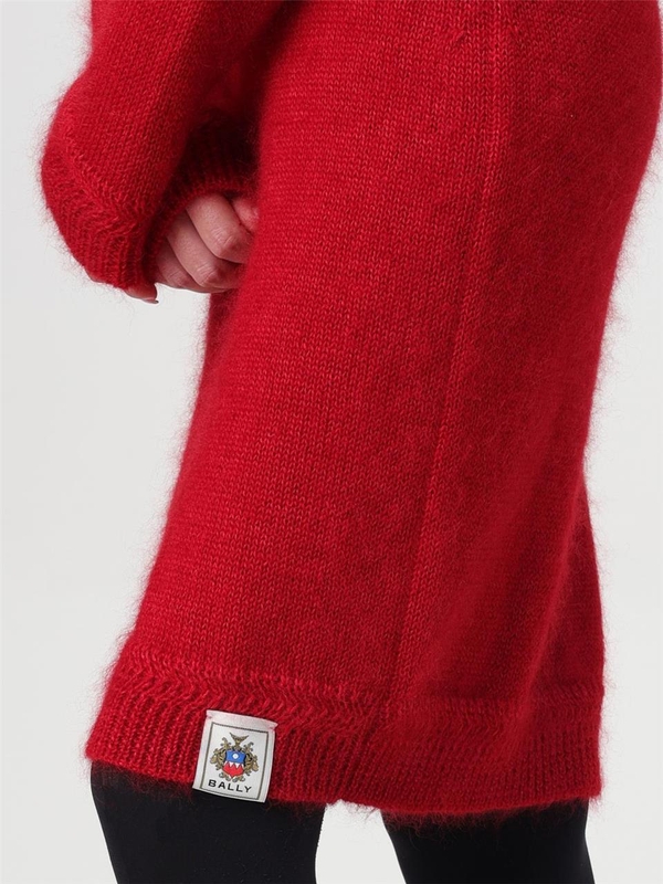 발리 FW24 Bally silk and mohair knit dress WKN06MWO196 U3A7 Red