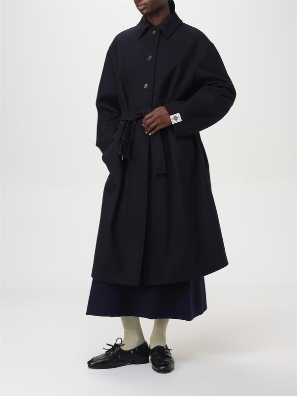 발리 FW24 Bally virgin wool long coat WOU069WO220 U546 Navy Blue