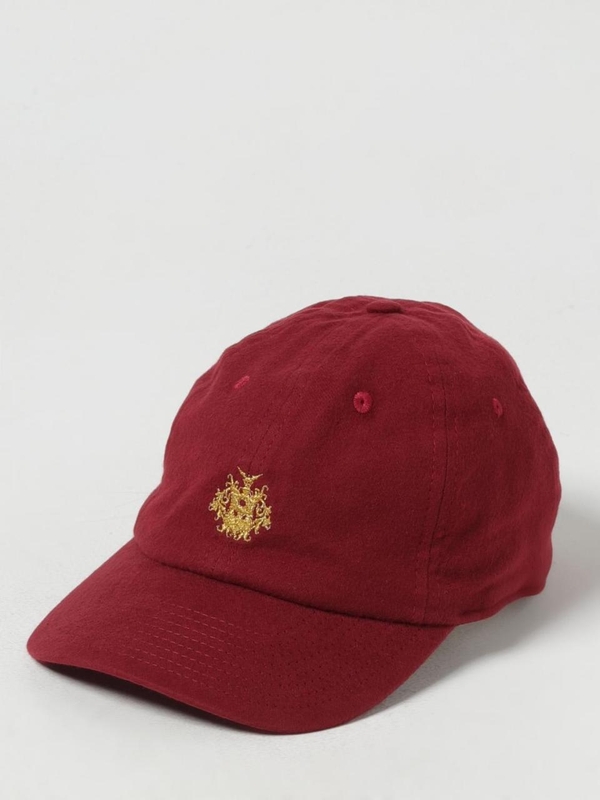 발리 FW24 Bally cotton hat with embroidered logo WHA01JCO347 U3A5 Burgundy