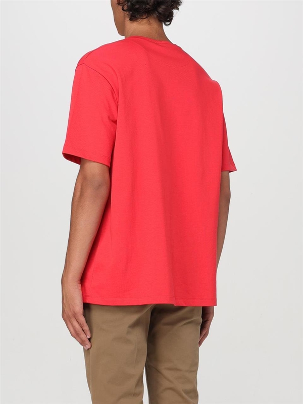 발리 FW24 Bally Organic Cotton Blend T-Shirt with Embroidered Logo MJE06LCO318 U385 Red