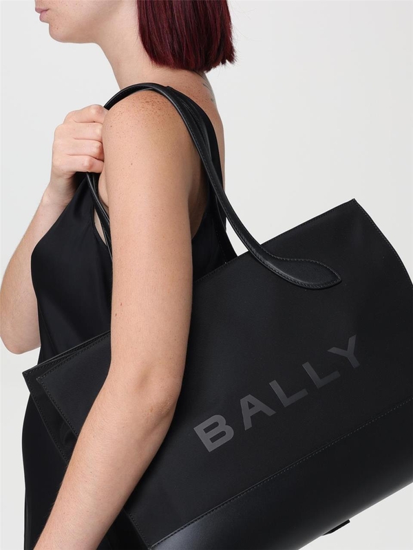 발리 FW24 Bally bag in nylon and leather WAE02XNY284 I907P Black