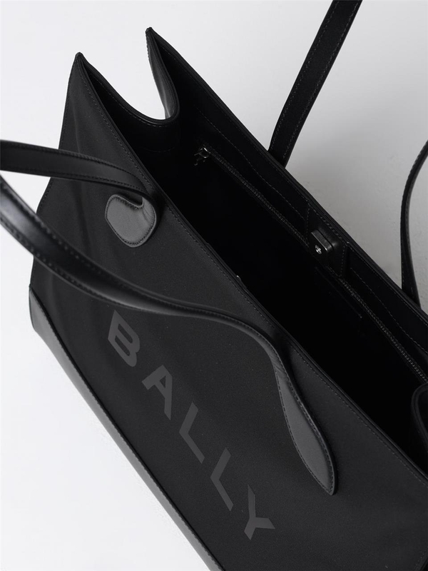 발리 FW24 Bally bag in nylon and leather WAE02XNY284 I907P Black