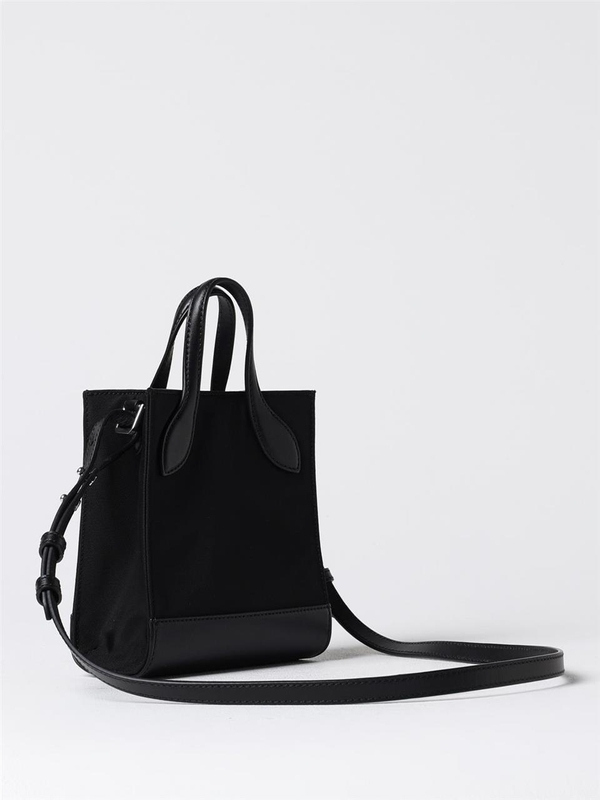 발리 FW24 Bally Mini Bar Bag in Nylon and Leather WAM03ENY284 I907P Black