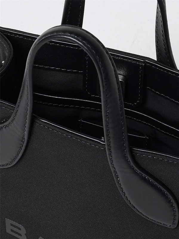 발리 FW24 Bally Mini Bar Bag in Nylon and Leather WAM03ENY284 I907P Black