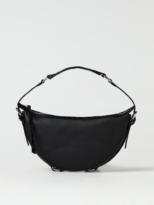 바이파 SS24 Gib By Far Grained Leather Bag 22PFGIBSBLCFGMED BK001 Black