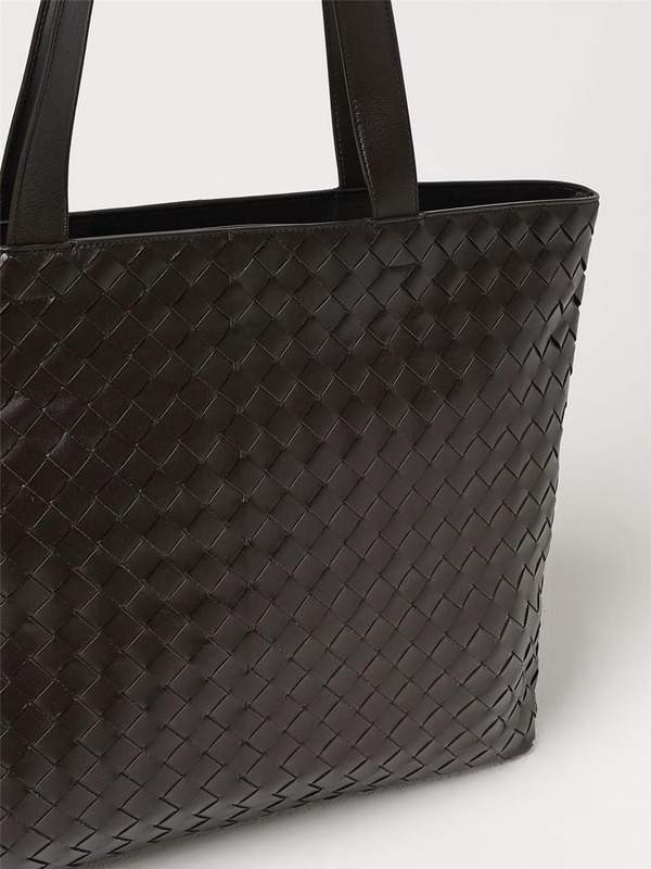 보테가베네타 SS24 Bottega Veneta Intrecciato Zipped Tote Large Bag 786666 V2HL1 2145 Dark Brown