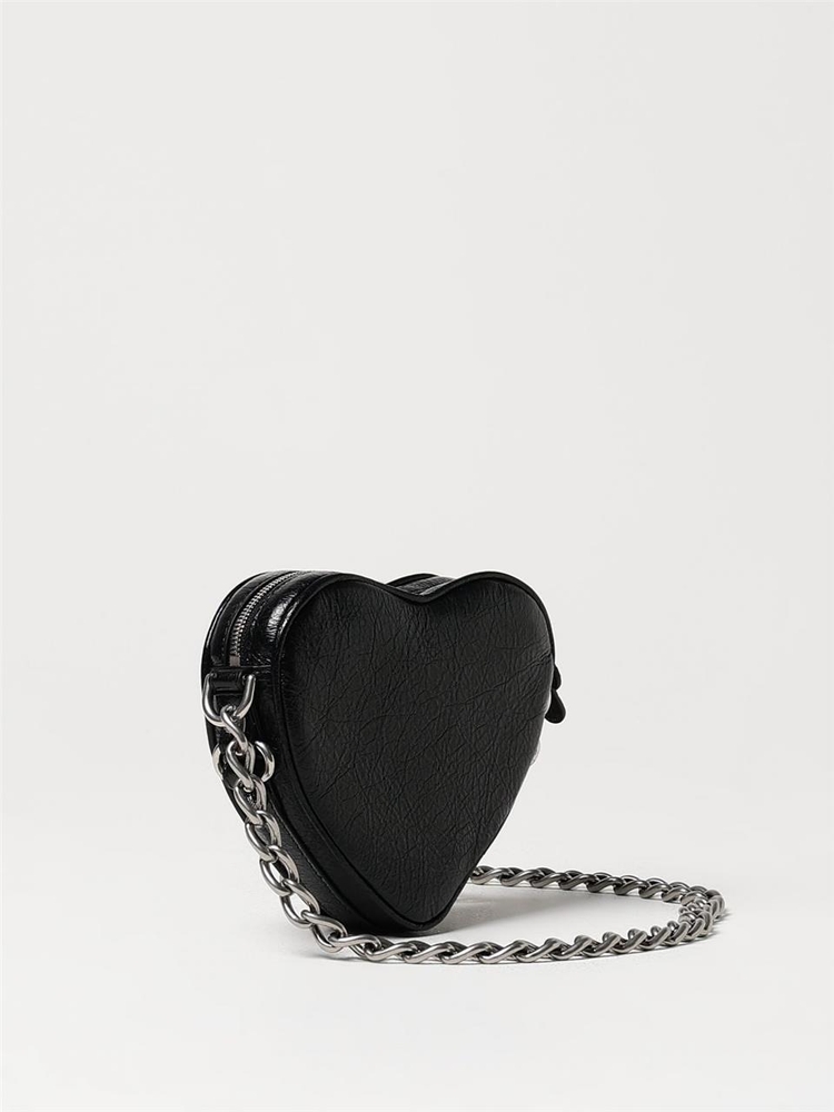 발렌시아가 SS24 Le Cagole Heart Balenciaga Leather Bag 7227811VG9Y 1000 Black