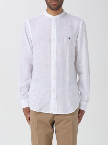 폴로 랄프로렌 SS24 Polo Ralph Lauren Linen Shirt 710801500001 WHITE White