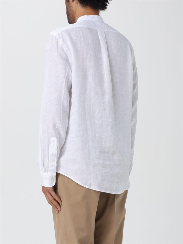 폴로 랄프로렌 SS24 Polo Ralph Lauren Linen Shirt 710801500001 WHITE White