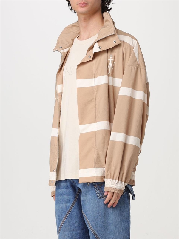 JW 앤더슨 SS24 JW Anderson Striped Nylon Jacket JK0299PG1489 132 Beige