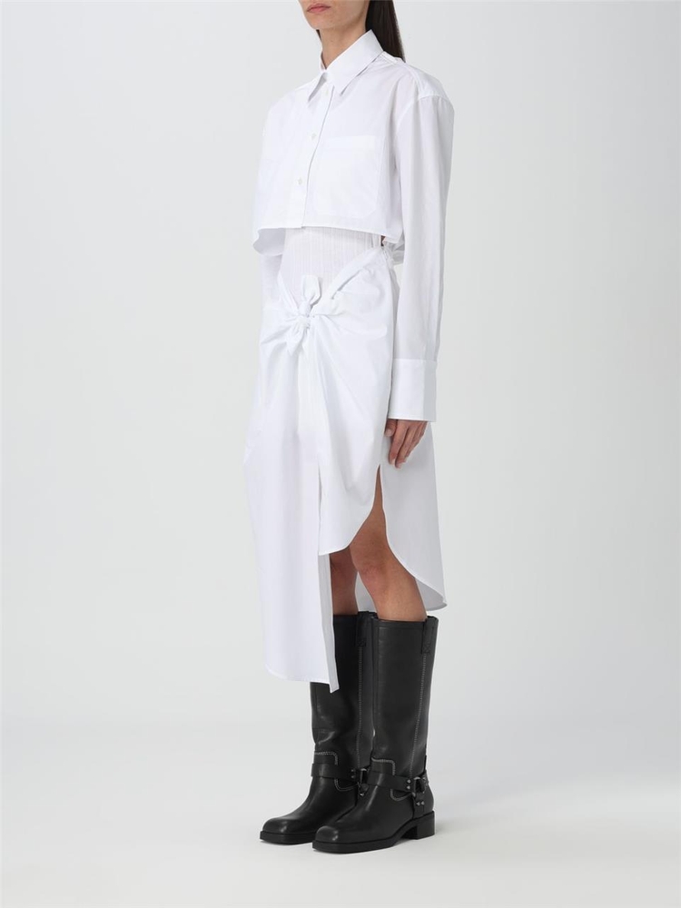 JW 앤더슨 SS24 Jw Anderson poplin dress DR0434PG1090 001 White