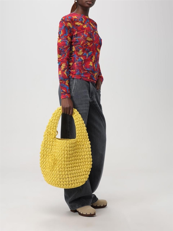 JW 앤더슨 SS24 JW Anderson Popcorn Bag in Knit Fabric HB0565FA0305 200 Yellow