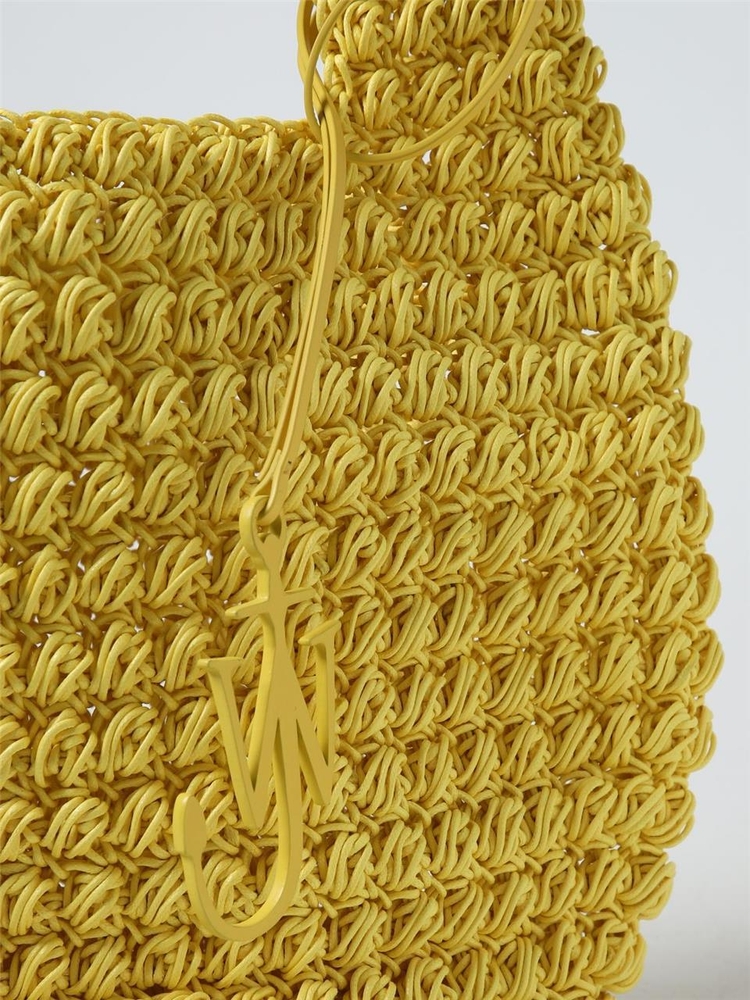 JW 앤더슨 SS24 JW Anderson Popcorn Bag in Knit Fabric HB0565FA0305 200 Yellow