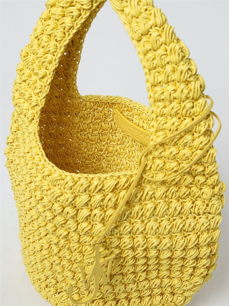 JW 앤더슨 SS24 JW Anderson Popcorn Bag in Knit Fabric HB0565FA0305 200 Yellow