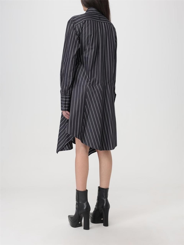 JW 앤더슨 SS24 JW Anderson Pinstripe Cotton Suit DR0419PG1464 901 Black