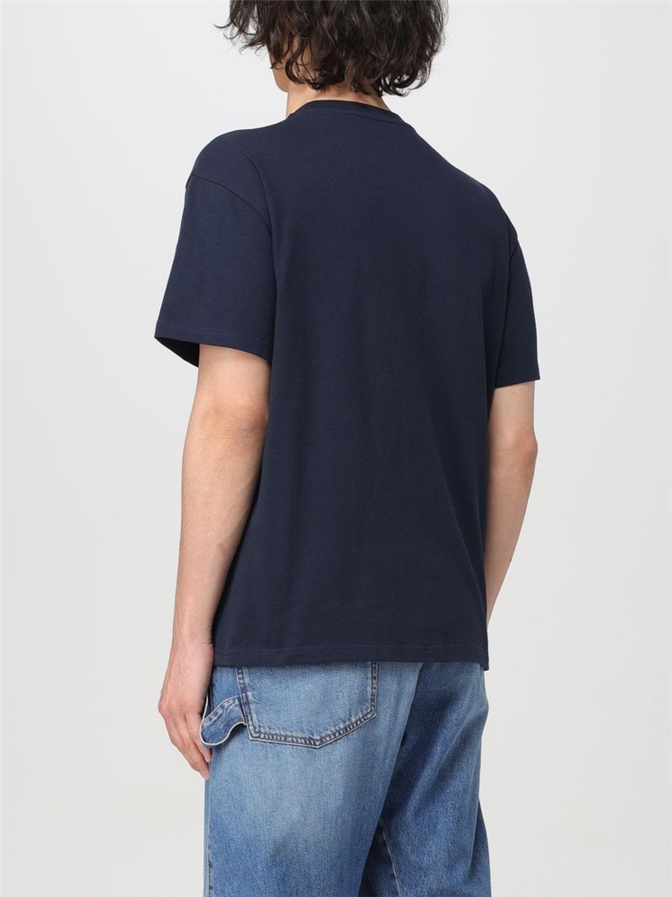 JW 앤더슨 SS24 T-shirt JW Anderson in cotone con logo JT0228PG0482 888 Navy Blue