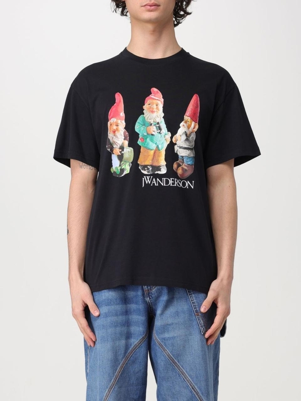 JW 앤더슨 SS24 T-shirt JW Anderson in cotone JT0212PG0980 999 Black