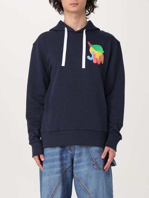 JW 앤더슨 SS24 Jw Anderson Mens Sweatshirt JW0171PG0717 888 Navy Blue