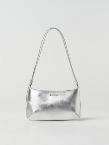 팜 엔젤스 SS24 Palm Angels Giorgina bag in laminated leather PWNN028S24LEA002 7276 Silver