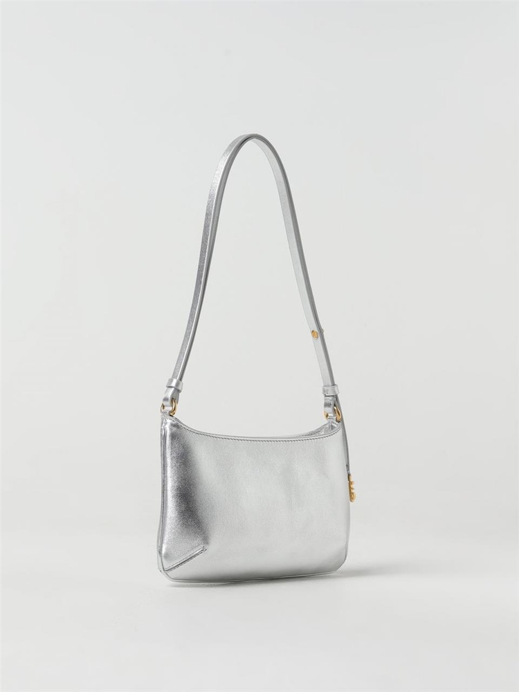 팜 엔젤스 SS24 Palm Angels Giorgina bag in laminated leather PWNN028S24LEA002 7276 Silver