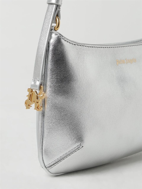 팜 엔젤스 SS24 Palm Angels Giorgina bag in laminated leather PWNN028S24LEA002 7276 Silver