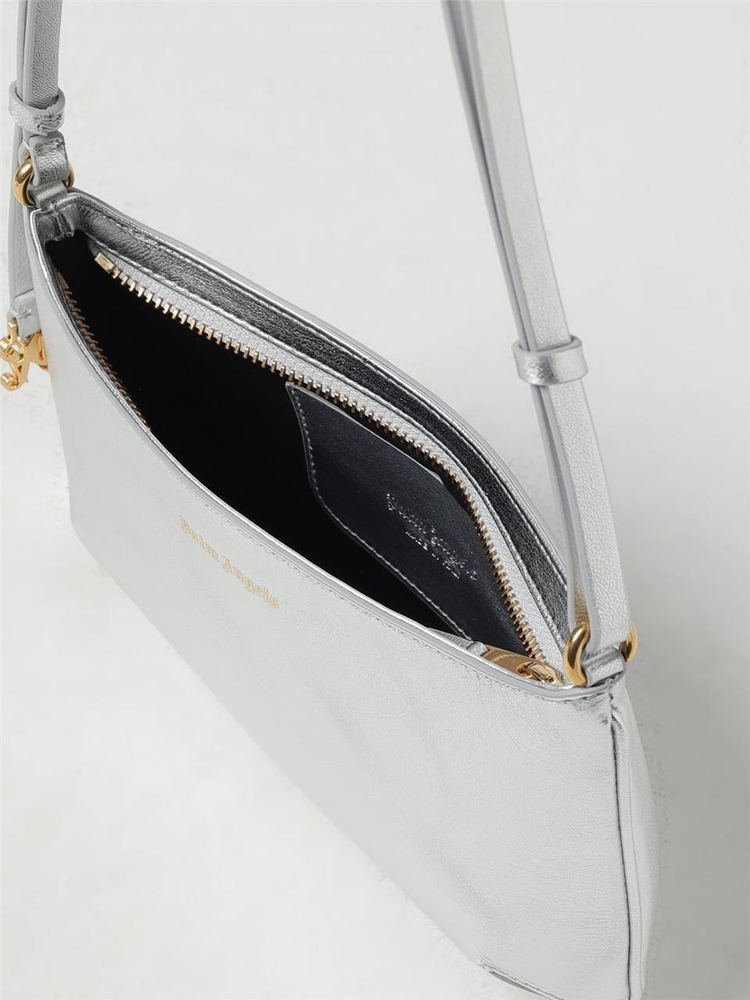 팜 엔젤스 SS24 Palm Angels Giorgina bag in laminated leather PWNN028S24LEA002 7276 Silver