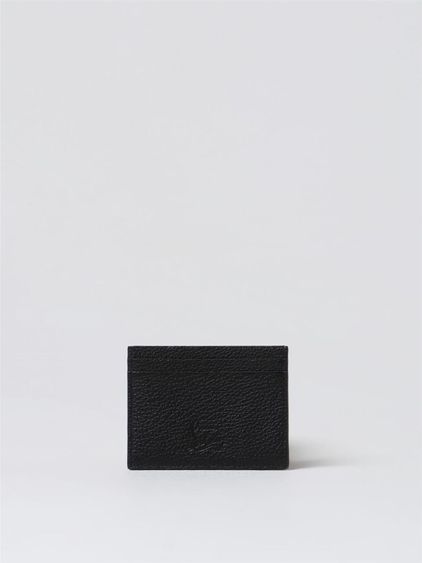 크리스찬루부탱 SS24 Christian Louboutin Kios Credit Card Holder in Grained Leather with Studs 1175007 CM53 Black