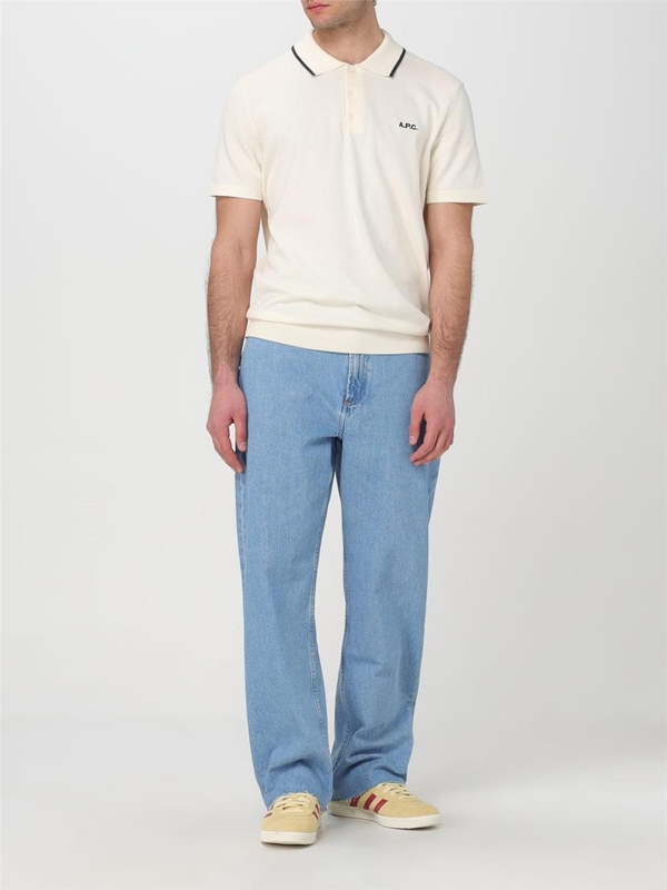 아페쎄 SS24 Apc Mens Polo COGDKH23309 TAK White