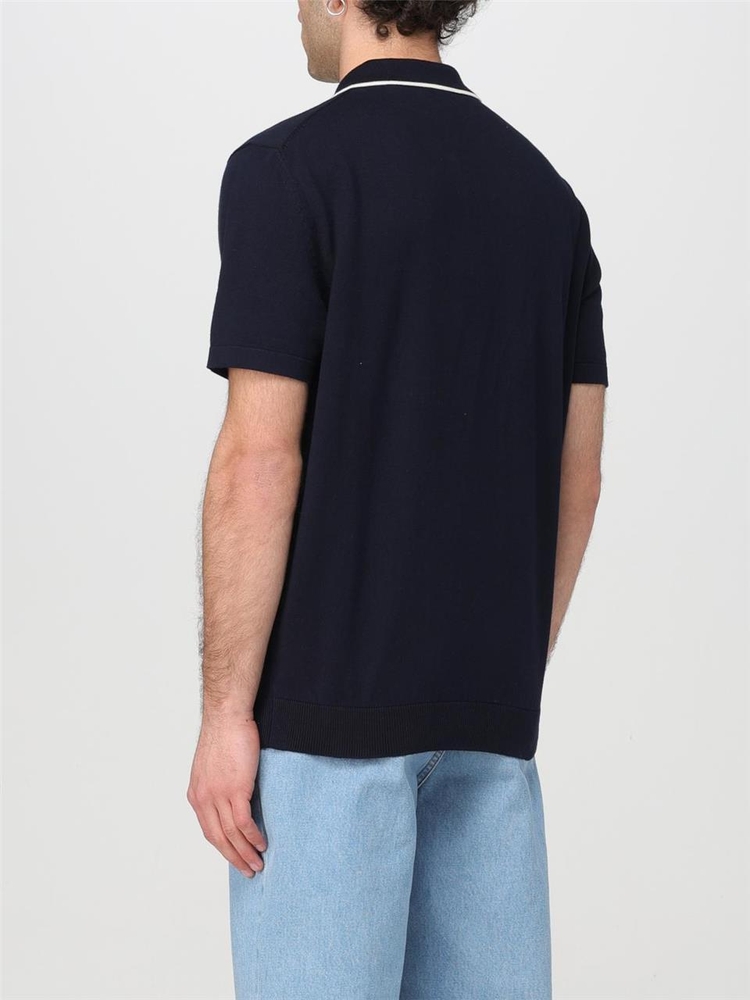 아페쎄 SS24 Apc Mens Polo COGDKH23309 IAJ Blue