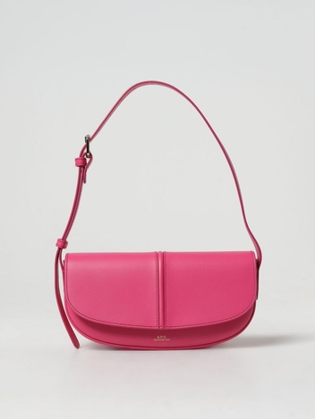 아페쎄 SS24 Betty APC Leather Bag PXAWVF61834 FAH Fuchsia