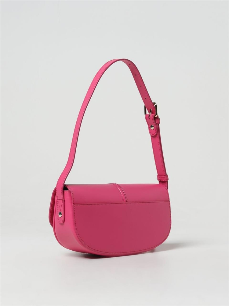 아페쎄 SS24 Betty APC Leather Bag PXAWVF61834 FAH Fuchsia