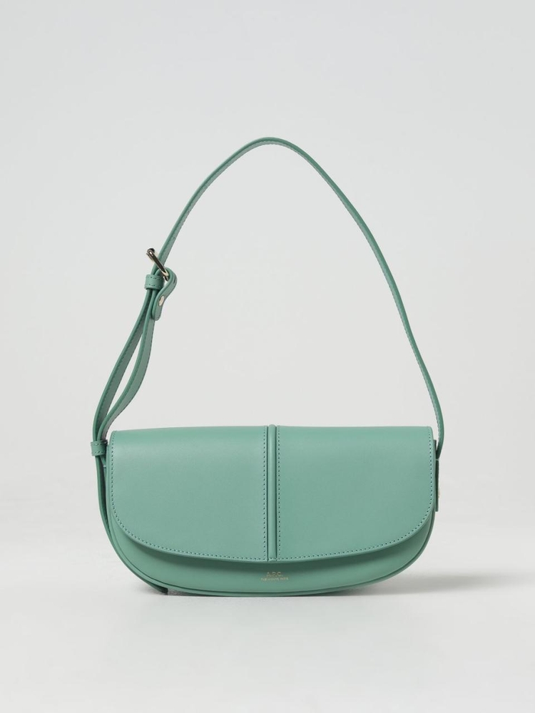 아페쎄 SS24 Betty APC Leather Bag PXAWVF61834 KAZ Mint