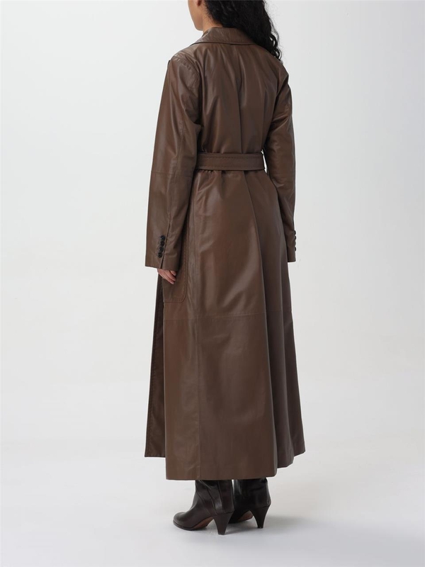 막스마라 SS24 Max Mara Leather Trench Coat 2411471011600 001 Leather