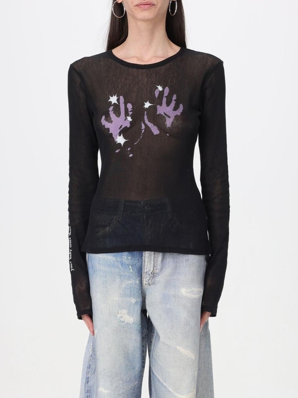 아워레가시 SS24 Our Legacy Print Sheer T-Shirt W2246SSL Lilac Black