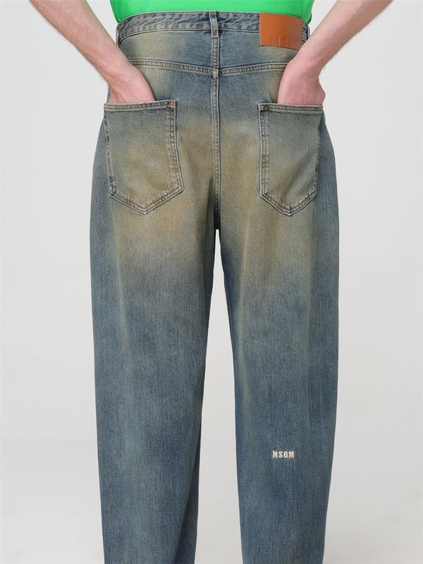 엠에스지엠 SS24 Msgm Mens Jeans 3640MP251L247091 24 Sand