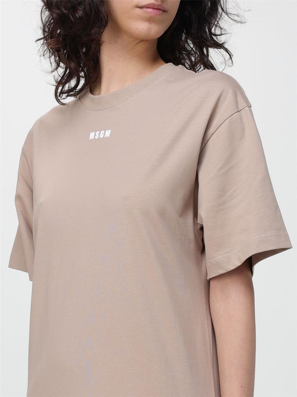 엠에스지엠 SS24 Msgm long t-shirt dress 3641MDA83247002 23 Beige