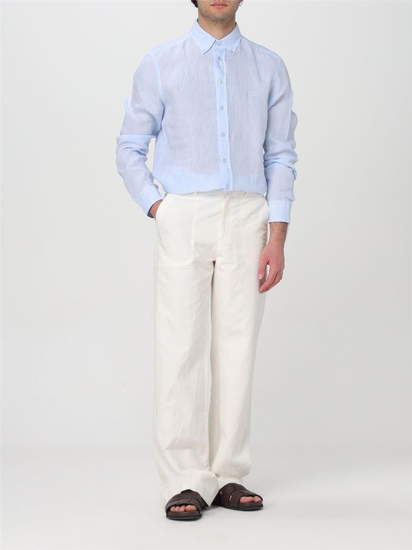 에트로 SS24 Etro linen shirt MRIB000499TU3E0 B1581 Light Blue