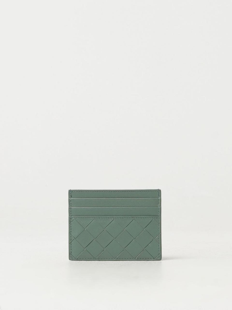 보테가베네타 SS24 Bottega Veneta Cassette Credit Card Holder in Woven Nappa 742325VCPP3 3198 Green