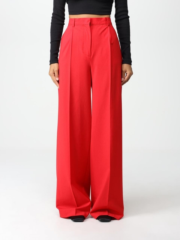 엠에스지엠 FW23 Msgm trousers in stretch virgin wool 3541MDP19237606 18 Red