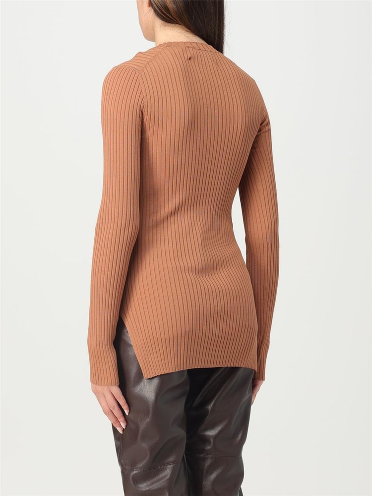 나누슈카 FW23 top and blouse donna nanushka NW23PFTP00376 CHESTNUT Camel