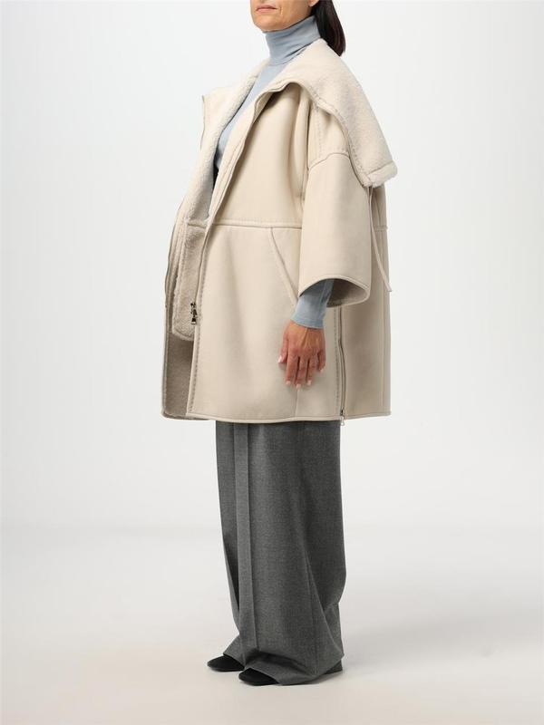 막스마라 FW23 Max Mara sheepskin coat 2314160135600 001 Cream