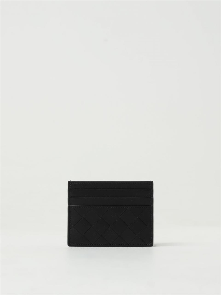 보테가베네타 SS24 Bottega Veneta Intrecciato Credit Card Holder in Woven Leather 743209VCPQ3 8803 Black