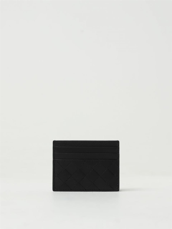 보테가베네타 SS24 Bottega Veneta Intrecciato Credit Card Holder in Woven Leather 743209VCPQ3 8803 Black