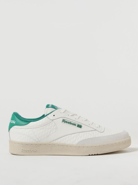 리복 FW23 Reebok Club C Sneakers in textured leather RMIA011C99LEA003 0155 White