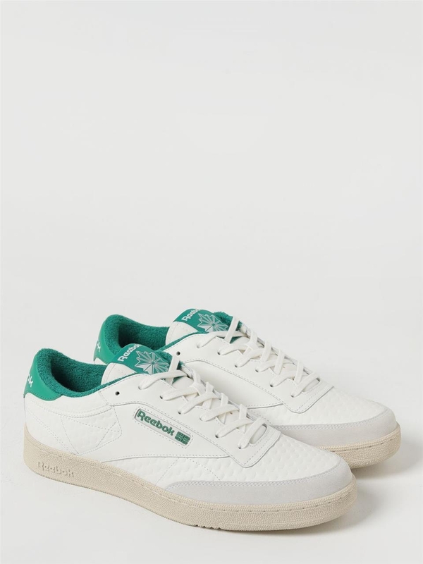 리복 FW23 Reebok Club C Sneakers in textured leather RMIA011C99LEA003 0155 White