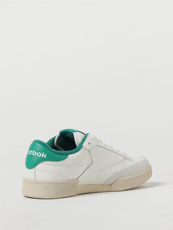 리복 FW23 Reebok Club C Sneakers in textured leather RMIA011C99LEA003 0155 White