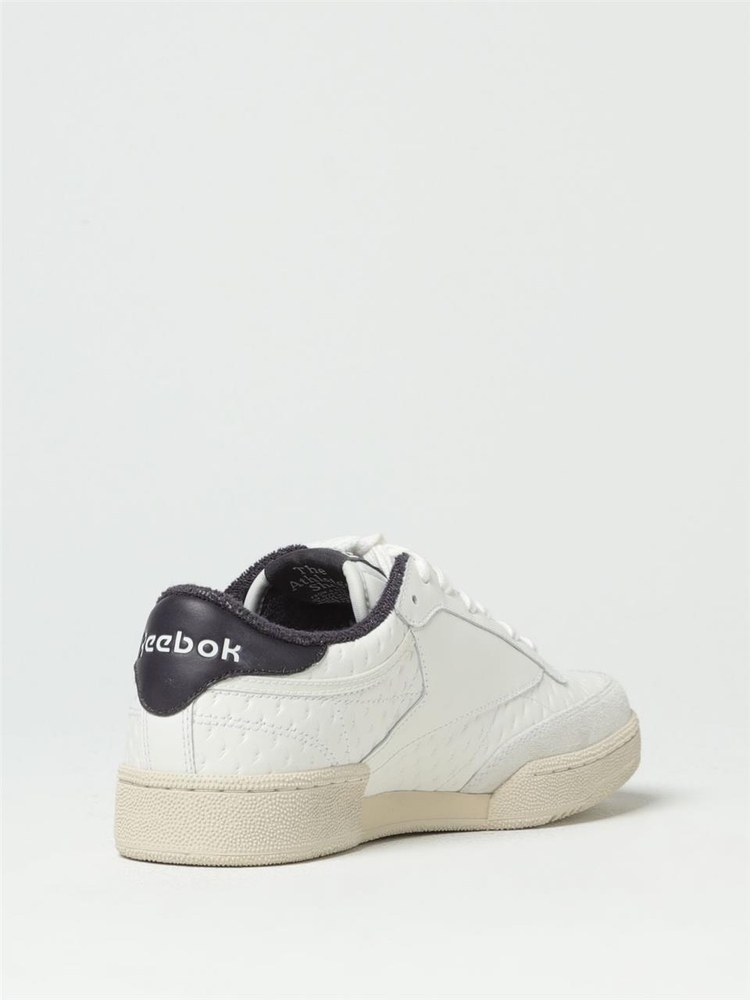 리복 FW23 Reebok Club C Sneakers in textured leather RMIA011C99LEA003 0110 Black