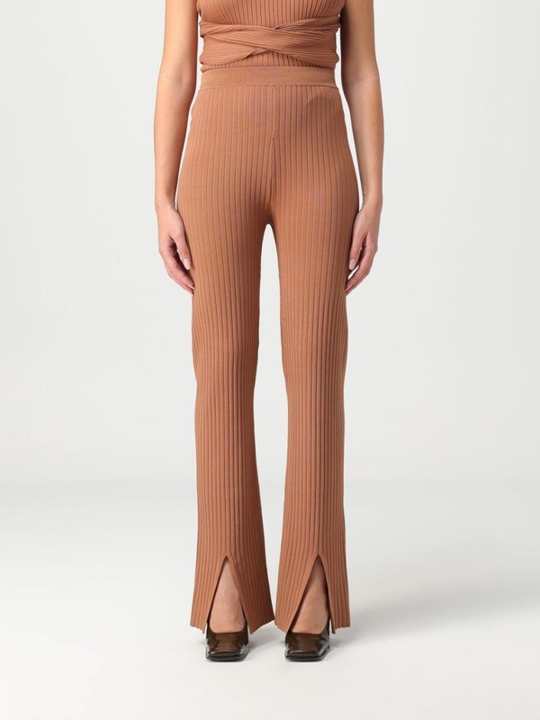 나누슈카 FW23 Nanushka pants in viscose mist NW23PFPA00476 CHESTNUT Camel