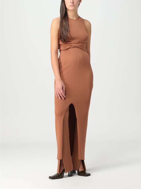 나누슈카 FW23 Nanushka pants in viscose mist NW23PFPA00476 CHESTNUT Camel