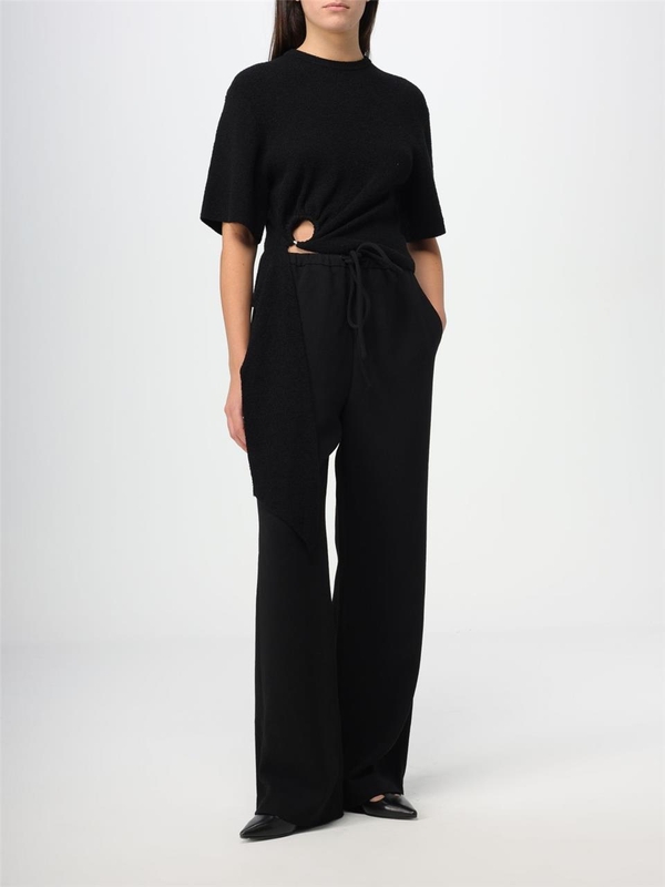 나누슈카 FW23 Nanushka trousers in synthetic fabric NW23PFPA01399 BLACK Black